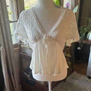 Daytrip Cream Lace Blouse